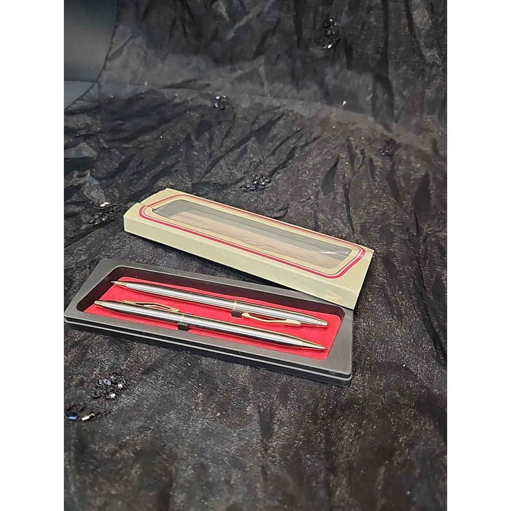 VINTAGE ALCO PEN & PENCIL SET w/CASE, Working